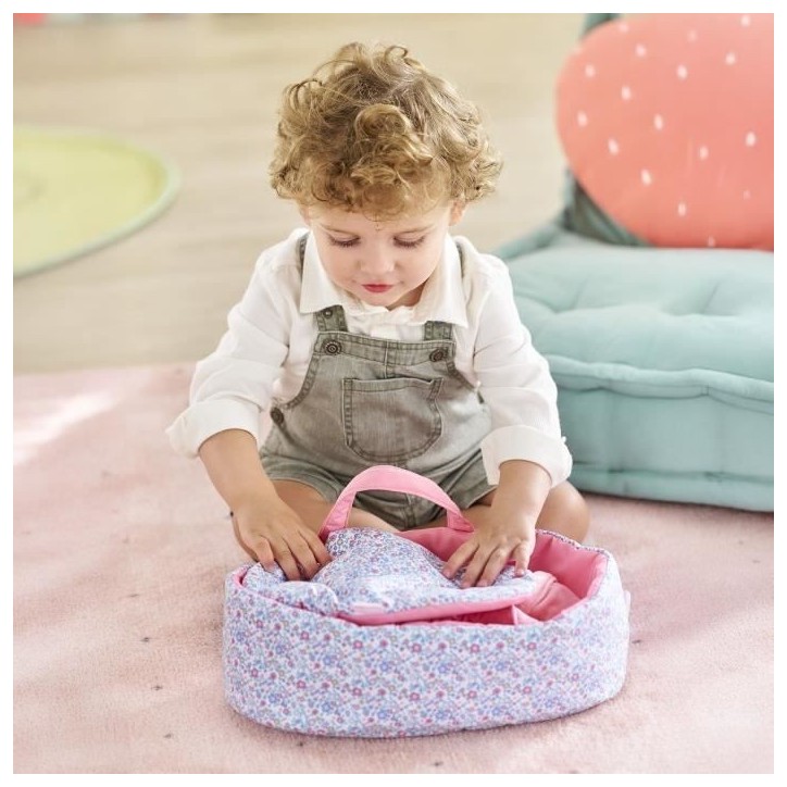 Accessoires poupons - COROLLE - Couffin Floral - pour poupon 30 cm - des 18 mois Accessoires poupons - COROLLE - Couffin Floral - pour poupon 30 cm - des 18 mois