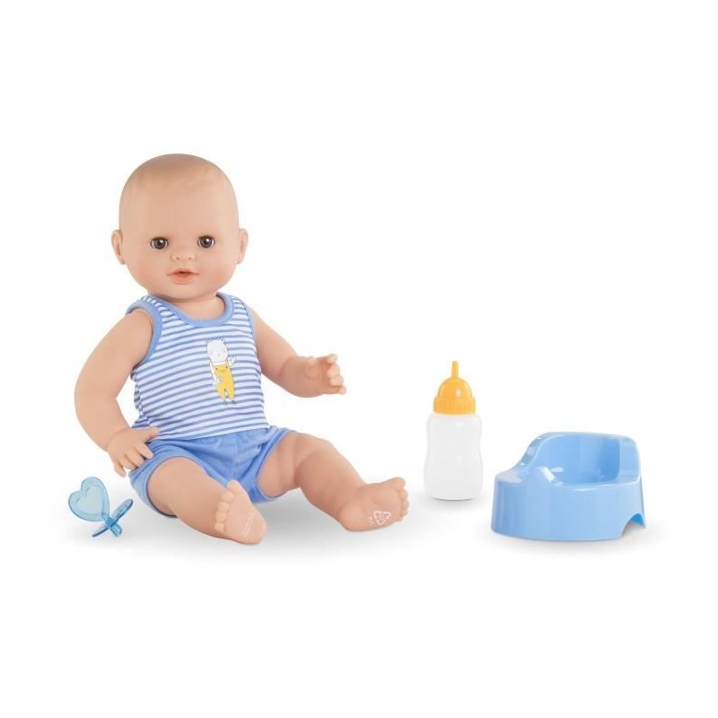 Corolle - Mon Grand Poupon - Paul fait pipi - Poupon 36cm sexué au co Corolle - Mon Grand Poupon - Paul fait pipi - Poupon 36cm sexué au co