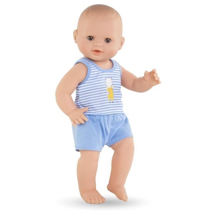 Corolle - Mon Grand Poupon - Paul fait pipi - Poupon 36cm sexué au corps vinyle - Des 2 ans