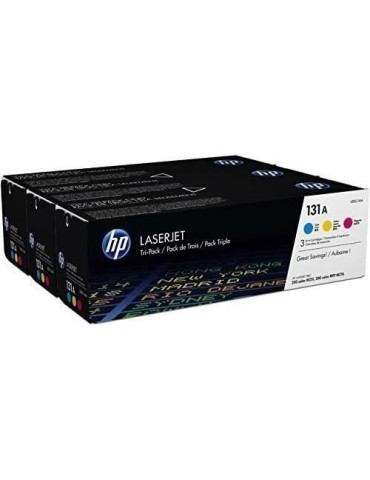 Cartouche de toner HP 131A - Pack de 3 couleurs authentiques LaserJet pour HP LaserJet Pro 200 Color M251/M276
