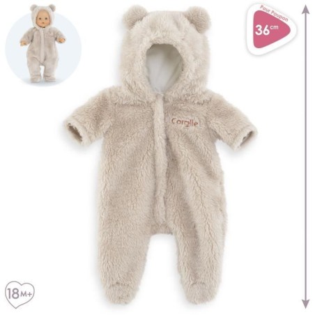 Pilote Ourson - COROLLE - Vetement- Pour Poupon 36cm - Des 2 ans