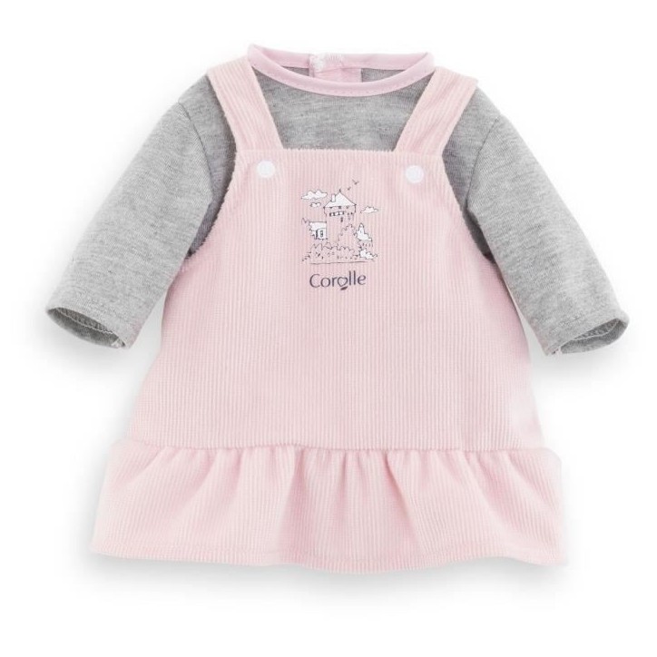 Robe et T-Shirt Bords de Loire - COROLLE - Vetements - Pour Poupon 36cm- Des 2 ans Robe et T-Shirt Bords de Loire - COROLLE - Vetements - Pour Poupon 36cm- Des 2 ans