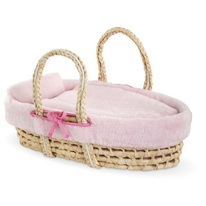 Accessoires poupons - COROLLE - Ensemble Couffin Peluche Rose - pour poupons 36 et 42 cm - des 3 ans Accessoires poupons - COROLLE - Ensemble Couffin Peluche Rose - pour poupons 36 et 42 cm - des 3 ans