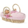 Accessoires poupons - COROLLE - Ensemble Couffin Peluche Rose - pour p