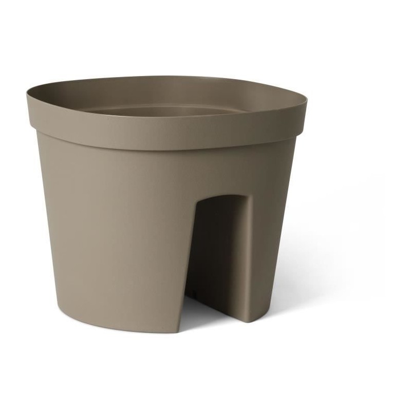 Pot balustrade - GARDEN ID Smile - Taupe 30 cm - S'adapte a toutes les Pot balustrade - GARDEN ID Smile - Taupe 30 cm - S'adapte a toutes les