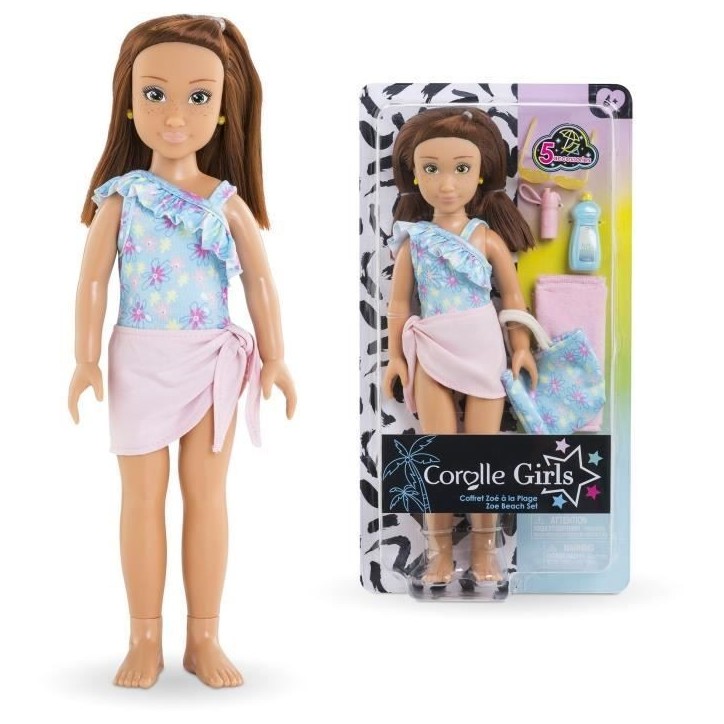 Coffret Zoé a la plage - COROLLE GIRLS - Poupée mannequin - 5 accessoires - 28 cm - Des 4 ans Coffret Zoé a la plage - COROLLE GIRLS - Poupée mannequin - 5 accessoires - 28 cm - Des 4 ans