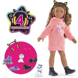 Poupée mannequin - COROLLE - Melody Music & Mode - 28 cm - 4 accessoi