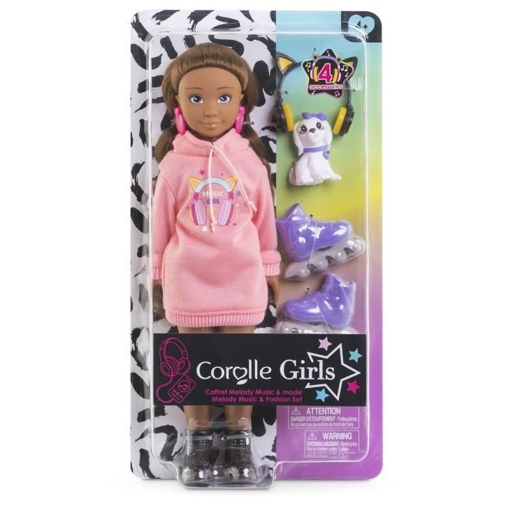 Poupée mannequin - COROLLE - Melody Music & Mode - 28 cm - 4 accessoires - des 4 ans Poupée mannequin - COROLLE - Melody Music & Mode - 28 cm - 4 accessoires - des 4 ans