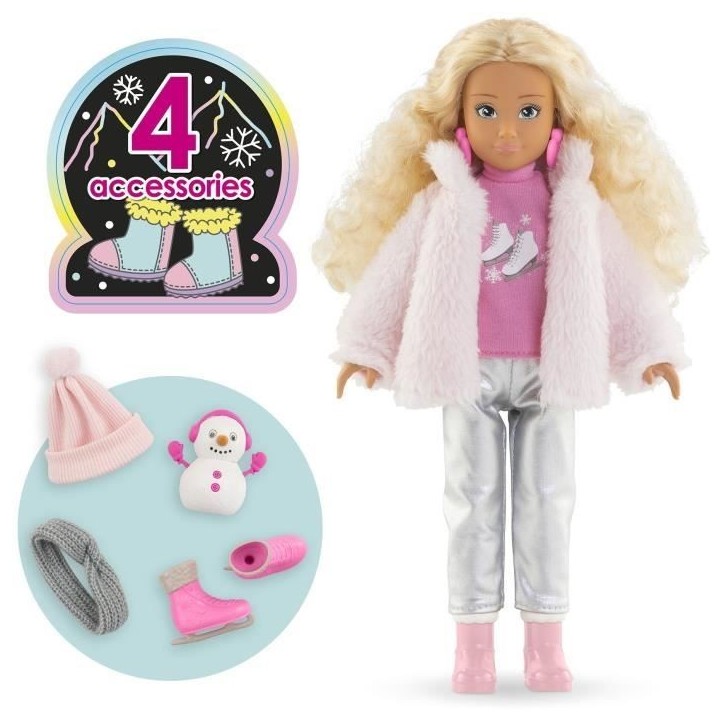 Poupée mannequin - COROLLE - Valentine a la Montagne - 28 cm - 4 accessoires - des 4 ans Poupée mannequin - COROLLE - Valentine a la Montagne - 28 cm - 4 accessoires - des 4 ans
