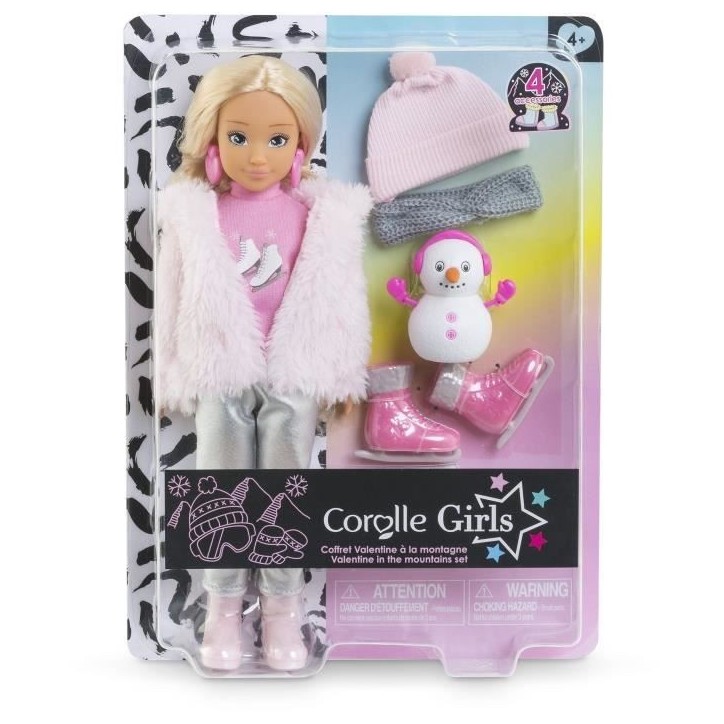 Poupée mannequin - COROLLE - Valentine a la Montagne - 28 cm - 4 accessoires - des 4 ans Poupée mannequin - COROLLE - Valentine a la Montagne - 28 cm - 4 accessoires - des 4 ans
