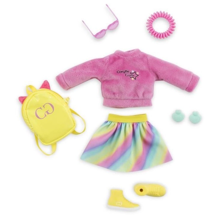 Accessoires poupée - COROLLE - Dressing fluo - Pour poupée mannequin 28 cm - 7 accessoires - Des 4 ans Accessoires poupée - COROLLE - Dressing fluo - Pour poupée mannequin 28 cm - 7 accessoires - Des 4 ans