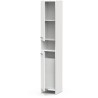 Colonne lingere de salle de bain - Blanc mat - 2 portes - L34,2 x P33