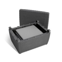 Salon de jardin - résine imitation rotin tressé - Allibert by KETER