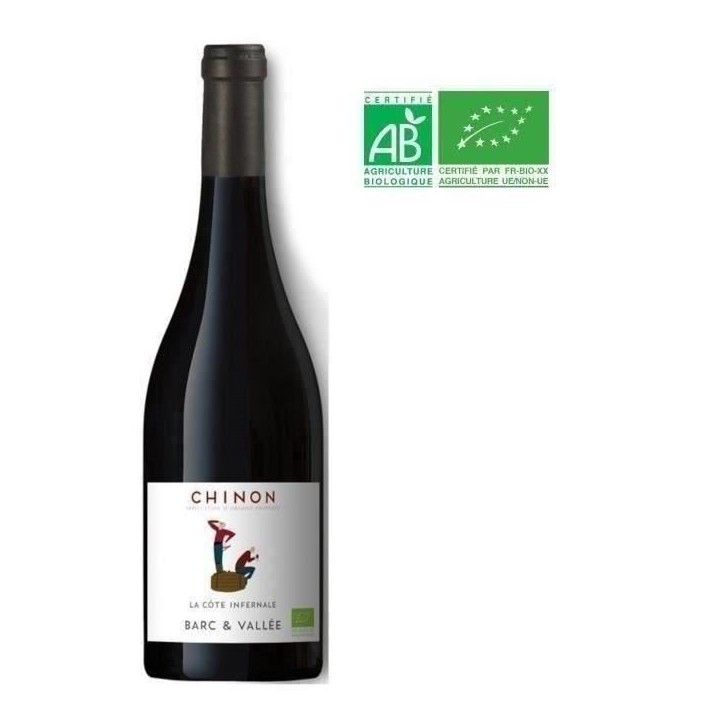 La côte infernale Chinon - Vin rouge de Loire Bio 2022