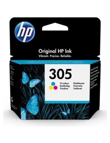 Cartouche d'encre HP 305 authentique tricolore (3YM60AE) pour HP DeskJet 2300/2710/2720/Plus4100, HP Envy 6000/Pro 6400