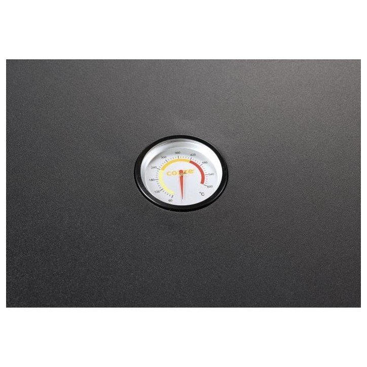 Four a pizza gaz - COZZE - 17 - 90426 - 60,5 x 60,5 x 30,5 cm - Pierre tournante - Thermometre intégré et porte Four a pizza gaz - COZZE - 17 - 90426 - 60,5 x 60,5 x 30,5 cm - Pierre tournante - Thermometre intégré et porte