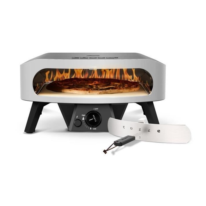 Four a pizza gaz - COZZE - 17 - 90432 - 8 KW - 60,5 x 60,5 x 30,5 cm - Jusqu'a 450°C - Thermometre inclus Four a pizza gaz - COZZE - 17 - 90432 - 8 KW - 60,5 x 60,5 x 30,5 cm - Jusqu'a 450°C - Thermometre inclus