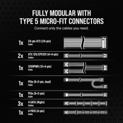 Alimentation PC - CORSAIR - CP-9020251-EU - RMx Shift Series RM750x -