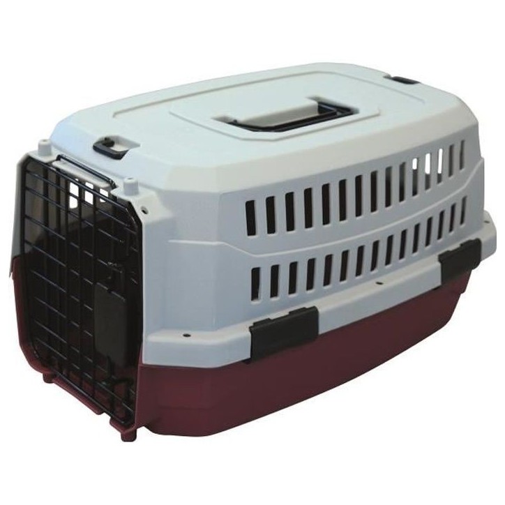 Caisse de transport Viaggio Carrier M pour chien - Bordeaux et gris Caisse de transport Viaggio Carrier M pour chien - Bordeaux et gris