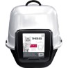 THEBES Maison de toilette XXL- Bac a litiere - 62x53x58 cm - Noir et b