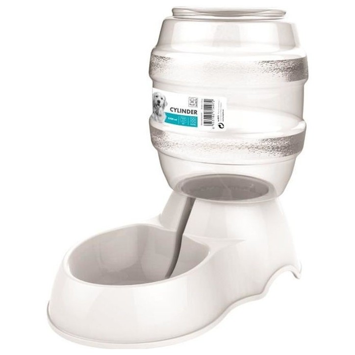 M-PETS Distributeur d'eau Cylinder - 3500ml - Blanc - Pour chien M-PETS Distributeur d'eau Cylinder - 3500ml - Blanc - Pour chien