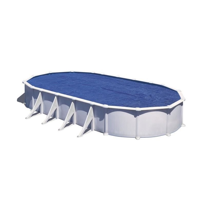GRE - Bâche été a bulles pour piscine ovale 7,30m x 3,75m - anti U. GRE - Bâche été a bulles pour piscine ovale 7,30m x 3,75m - anti U.
