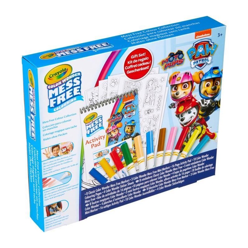 Coloriage - CRAYOLA - Coffret Pat' Patrouille - Activités Color Wonde Coloriage - CRAYOLA - Coffret Pat' Patrouille - Activités Color Wonde