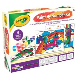 Kit de peinture par numéro - CRAYOLA - 6 gabarits de peinture - Des 5