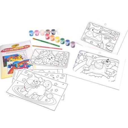 Kit de peinture par numéro - CRAYOLA - 6 gabarits de peinture - Des 5 ans