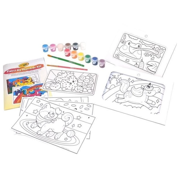 Kit de peinture par numéro - CRAYOLA - 6 gabarits de peinture - Des 5 ans Kit de peinture par numéro - CRAYOLA - 6 gabarits de peinture - Des 5 ans
