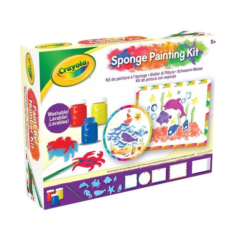Kit de peinture a l'éponge - CRAYOLA - Des 5 ans Kit de peinture a l'éponge - CRAYOLA - Des 5 ans