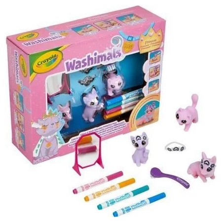 Coloriage - CRAYOLA - Washimals Pastel Princess Pets - Animaux pastels