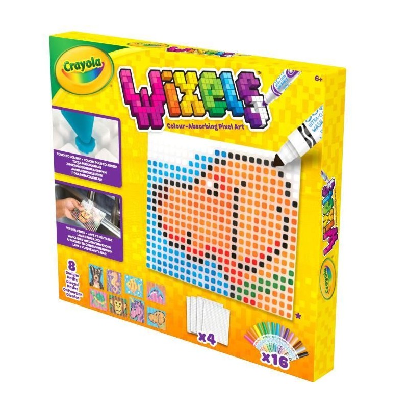 Créatif - CRAYOLA - Wixels Coffret Animaux - Art en pixels coloré et Créatif - CRAYOLA - Wixels Coffret Animaux - Art en pixels coloré et