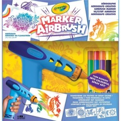 Fabrique de Spray colorés - CRAYOLA - Marker Airbrush Sprayer - Des 6
