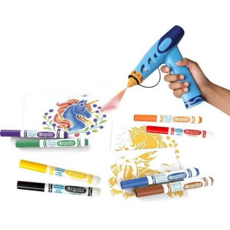Fabrique de Spray colorés - CRAYOLA - Marker Airbrush Sprayer - Des 6 ans
