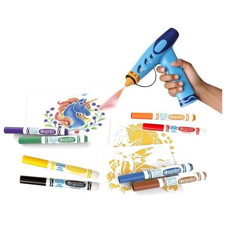 Fabrique de Spray colorés - CRAYOLA - Marker Airbrush Sprayer - Des 6 ans