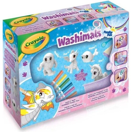 Crayola - Washimals Animaux fantastiques - Coffret de coloriage lavabl