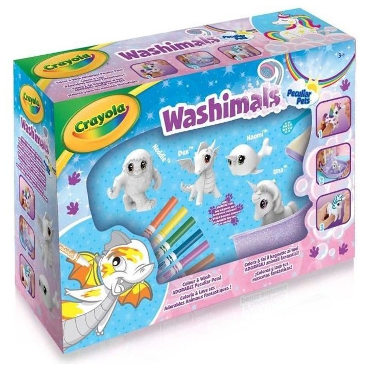 Crayola - Washimals Animaux fantastiques - Coffret de coloriage lavable pour enfants des 3 ans Crayola - Washimals Animaux fantastiques - Coffret de coloriage lavable pour enfants des 3 ans