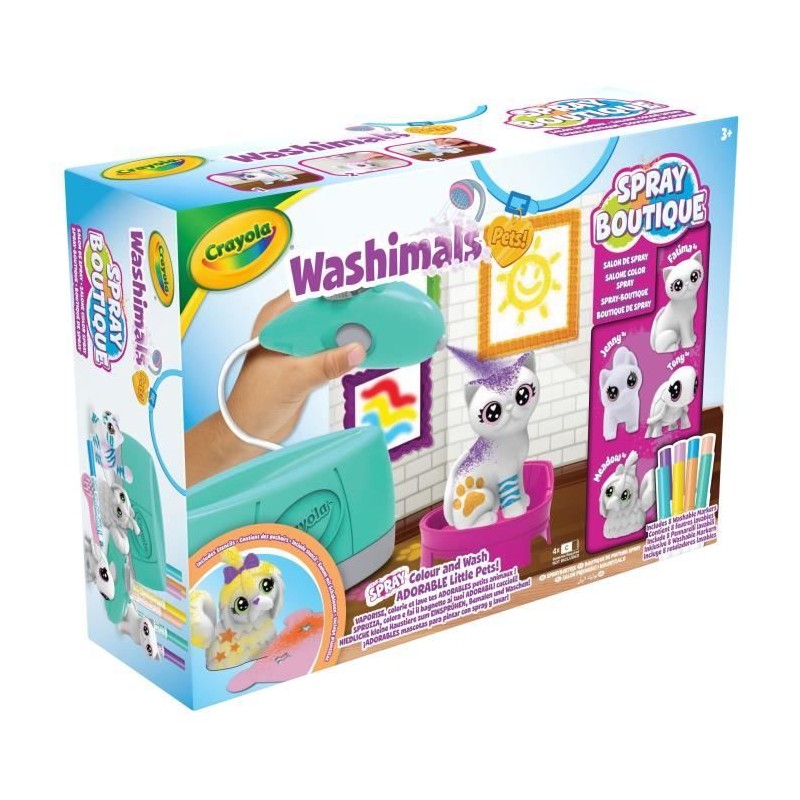 Coloriage - CRAYOLA - Washimals Spray Boutique - Vaporise et colore te Coloriage - CRAYOLA - Washimals Spray Boutique - Vaporise et colore te
