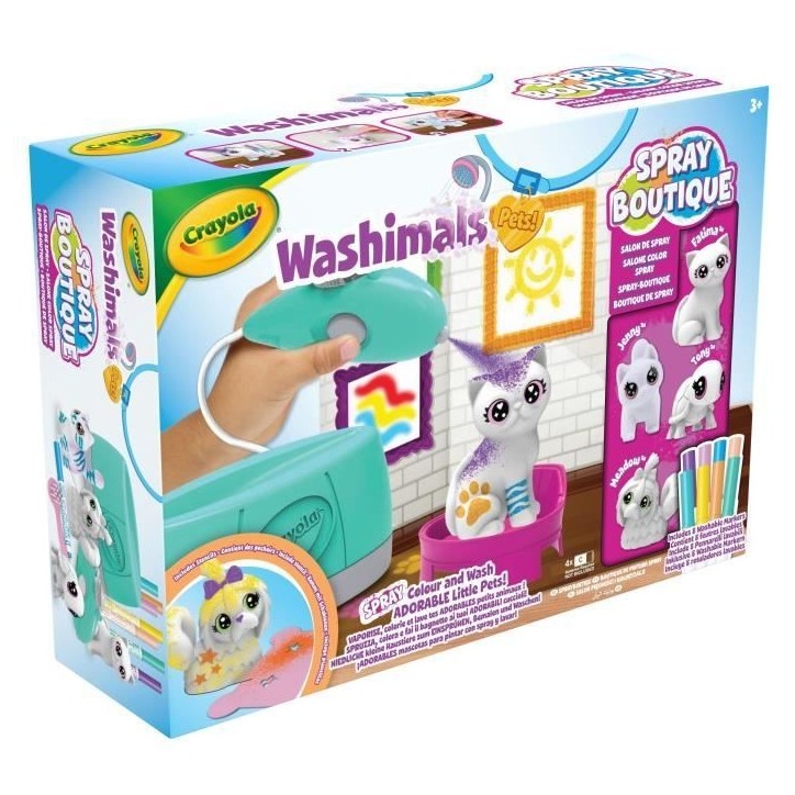 Coloriage - CRAYOLA - Washimals Spray Boutique - Vaporise et colore tes animaux! Des 3 ans Coloriage - CRAYOLA - Washimals Spray Boutique - Vaporise et colore tes animaux! Des 3 ans