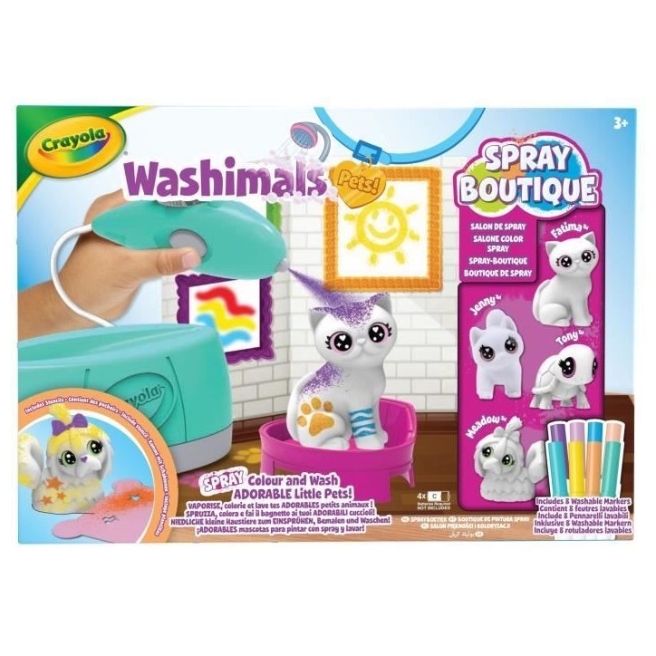 Coloriage - CRAYOLA - Washimals Spray Boutique - Vaporise et colore tes animaux! Des 3 ans Coloriage - CRAYOLA - Washimals Spray Boutique - Vaporise et colore tes animaux! Des 3 ans