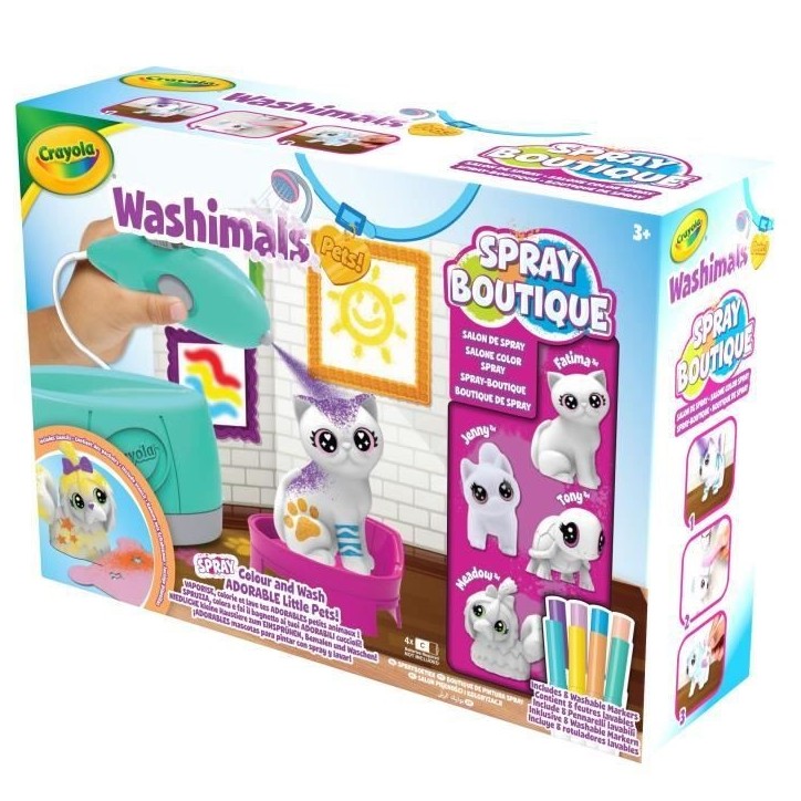 Coloriage - CRAYOLA - Washimals Spray Boutique - Vaporise et colore tes animaux! Des 3 ans Coloriage - CRAYOLA - Washimals Spray Boutique - Vaporise et colore tes animaux! Des 3 ans