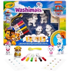 Washimals - Mes animaux a colorier - CRAYOLA - 4 animaux Pat'Patrouill