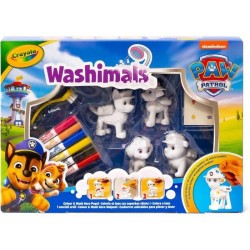 Washimals - Mes animaux a colorier - CRAYOLA - 4 animaux Pat'Patrouill