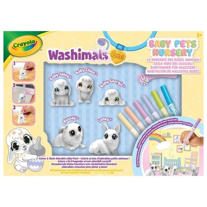 Coloriage - CRAYOLA - Washimals Baby Pets Nursery Pack - Famille lavable a colorier! Des 3 ans Coloriage - CRAYOLA - Washimals Baby Pets Nursery Pack - Famille lavable a colorier! Des 3 ans