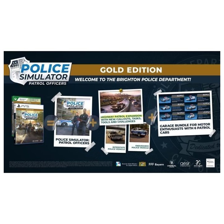 Police Simulator Patrol Officers - Jeu Xbox Series X et Xbox One - Gold Edition Police Simulator Patrol Officers - Jeu Xbox Series X et Xbox One - Gold Edition