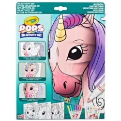 Créatif - CRAYOLA - POPS 3D Mystical - Dessins 3D faciles a réaliser