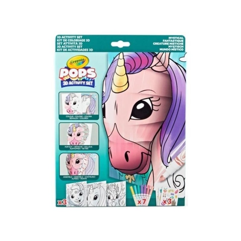 Créatif - CRAYOLA - POPS 3D Mystical - Dessins 3D faciles a réaliser Créatif - CRAYOLA - POPS 3D Mystical - Dessins 3D faciles a réaliser