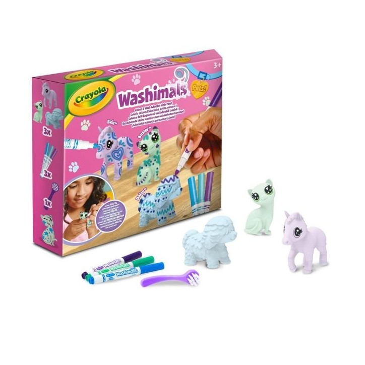 Jeu créatif - Crayola - Washimals - 3 animaux pastel - Pour enfants a partir de 3 ans - Mixte Jeu créatif - Crayola - Washimals - 3 animaux pastel - Pour enfants a partir de 3 ans - Mixte