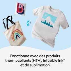 Presse a chaud - CRICUT - EasyPress 3 - Bleu - Plaque chauffante de 23